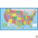 【最大2,025円OFFクーポン配布中】アメリカ地図 壁ポスター Classic Elite 24 x 36