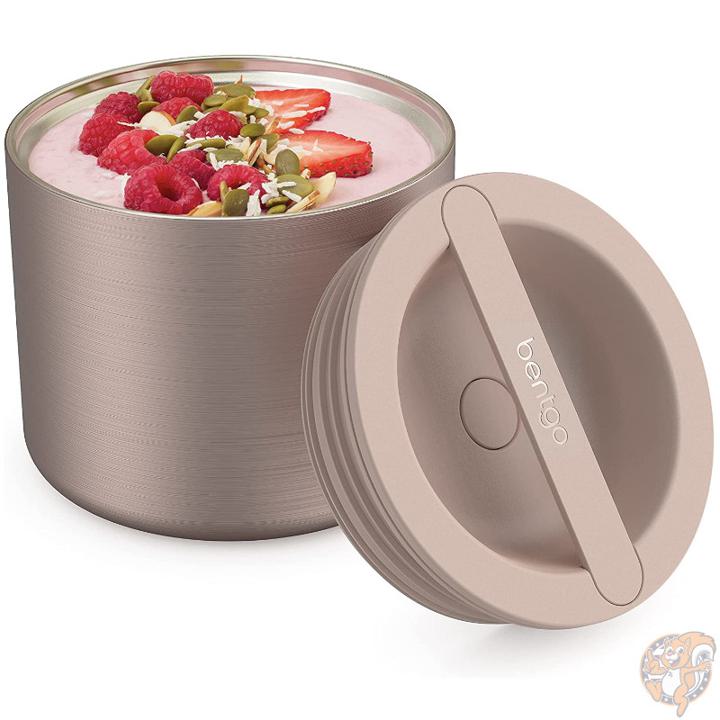 【5日6時間限定!1000円クーポン10名様】ベントゴー Bentgo ステンレス 断熱 スープジャー フードコンテナ お弁当 保冷保温 ランチジャー ス ローズゴールド 2.4カップ お昼ご飯