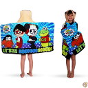 【 先着55名! 2日間限定ゾロ目555円クーポン】Franco Kids Bath and Beach ソフトコットンテリーフード付きタオルラップ 24インチ...