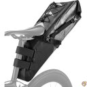 【先着30名様!全品555円OFF】ROCKBROS バイクパッキングバッグ、防水、バイクサドルバッグ、大容量バイクパッキング、シートバッグ、ロードバイク、マウンテンバイ シートバッグ、最大10L。(4)