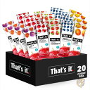 【14-15日限定!1000円クーポン20名様】フルーツバー スナック お菓子 ギフトボックス 20パック 100% 天然 フルーツ グルテンフリー ビーガン ...