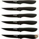 【 先着55名! 2日間限定ゾロ目555円クーポン】クイジナート Cuisinart セラミックコートステーキナイフ 6本セット C55-6PCSBK ブラック...