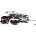 【 先着55名! 2日間限定ゾロ目555円クーポン】All-Clad Essentials ノンスティック調理器具セット 10点セット グレー