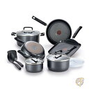 【 先着55名! 2日間限定ゾロ目555円クーポン】ティファール T-fal 鍋 フライパン シグネチャー ノンスティック 調理器具12点セット オーブン対応 ...