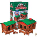 【30日限定500OFFクーポン配信】Paul Bunyan 200ピース デラックスログビルディングセット、米国製。 送料無料