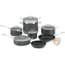 クイジナート Cuisinart 64-13 調理鍋13点セット Contour 硬化アルマイト フライパン付き 送料無料
