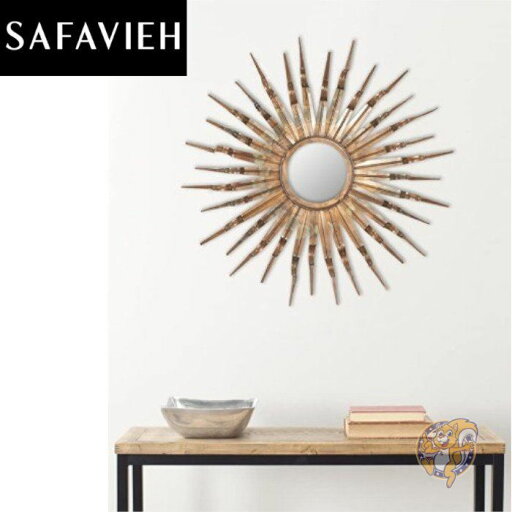 【Safavieh】ウォールミラー 壁掛け 銅 84cm 送料無料 【Safavieh】ウォールミラー 壁掛け 銅 84cm 送料無料