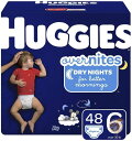 【 先着55名! 2日間限定ゾロ目555円クーポン】ハギーズ ベビーおむつ Huggies サイズ6 16kg以上 テープタイプ 48枚入 夜用 夜間 送料無料