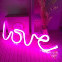 ENUOLI ネオンサイン LOVE LED ライトアップサイン ピンク 壁 デコ 送料無料