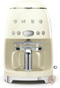 スメッグ コーヒーメーカー SMEG レトロデザイン ドリップフィルター 10カップ クリーム 送料無料