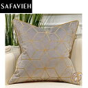 【14-15日限定!1000円クーポン20名様】【Safavieh】クッションカバー ベルベット おうち時間 Grey Gold 送料無料