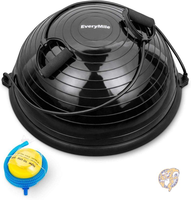 【3/15ー3/20まで！最大2000円クーポン】コアトレーニングハーフボール EveryMile ヨガエクササイズボール 送料無料