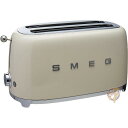 【10日26時間1000円クーポン20名様】スメッグ トースター SMEG TSF02CRUS レトロデザイン 4スライス トースト クリーム 送料無料