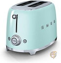 【10日26時間1000円クーポン20名様】Smeg 2スライス トースター お洒落なトースター パステルグリーン 送料無料
