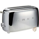【10日26時間1000円クーポン20名様】スメッグ トースター SMEG TSF02SSUS レトロデザイン 4スライス トースト クローム 送料無料