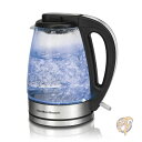 【 先着55名! 2日間限定ゾロ目555円クーポン】Hamilton Beach ハミルトンビーチ 40865 Glass Electric Kettle, 1...