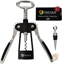 【 先着55名! 2日間限定ゾロ目555円クーポン】HiCoup ボトルオープナーキット 手動式 ワイン コルク コルクスクリュー オールインワン 送料無料