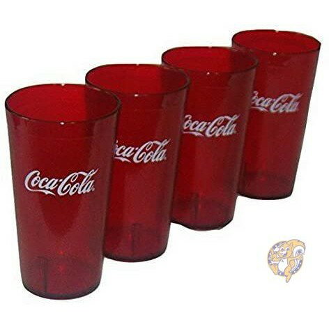 【クーポン配信中】コカ・コーラ ロゴルビーレッドプラスチックタンブラーセット Coca-Cola CP02 4点セット 送料無料
