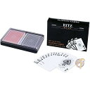 100%プラスチックトランプ2組セット Ritz Plastic Playing Cards プラスチックケース付き 送料無料