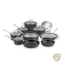 Cuisinart クイジナート 66-17N Chef's Classic こげつかない 硬質アルマイト加工 調理器具 フライパン 鍋 17点 セット ブラッ...