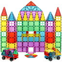 【14-15日限定!1000円クーポン20名様】マグネットビルド 100ピース 磁石ブロック Magnet Build 3Dタイル マグネットパズル 送料無料