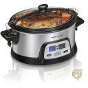 【 先着55名! 2日間限定ゾロ目555円クーポン】ハミルトンビーチ Hamilton Beach 33861 プログラマブルスロークッカー 6クォート デュア...
