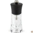 【 先着55名! 2日間限定ゾロ目555円クーポン】プジョー PEUGEOT ミル 塩 ソルトミル 透明 アクリル製 粗さ調節 容量60g・14cm 手動 小型...