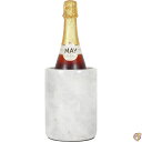 Radicaln 大理石ワインクーラー ブラック 6.5インチ ハンドメイド 飲料クーラー バーアクセサリー用 ワインチラー ボトル&シャンパン用 - ボトルクーラー