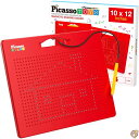 PicassoTiles マグネット式 お絵描きボード 30x25センチ(12x10インチ)748マスの大型マグネットビーズタブレットパッド 消してまた使えるお...