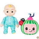 【4/30日限定★円高還元!!510円クーポン】CoComelon 8インチ JJ & Melon ぬいぐるみ 2個パック - 公式ライセンス ソフト&フワフワ...