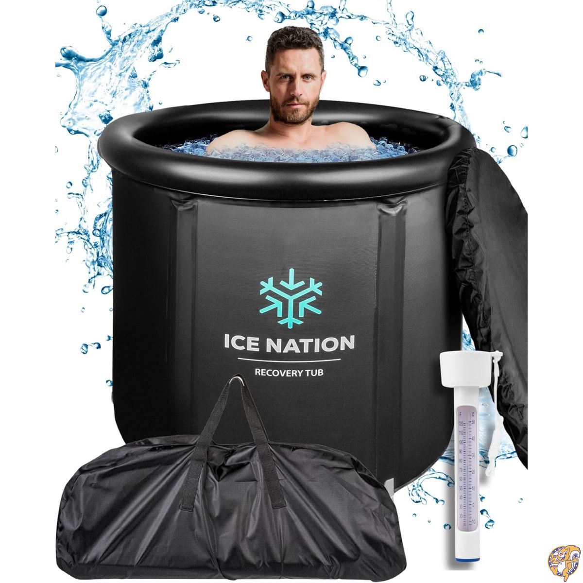 アイスバスタブ、100ガロンコールドプランジタブ、アスリート用ポータブルアイスバスタブ、コールドタブ、アイスタブ、アイスプランジタブ、アイスバス。