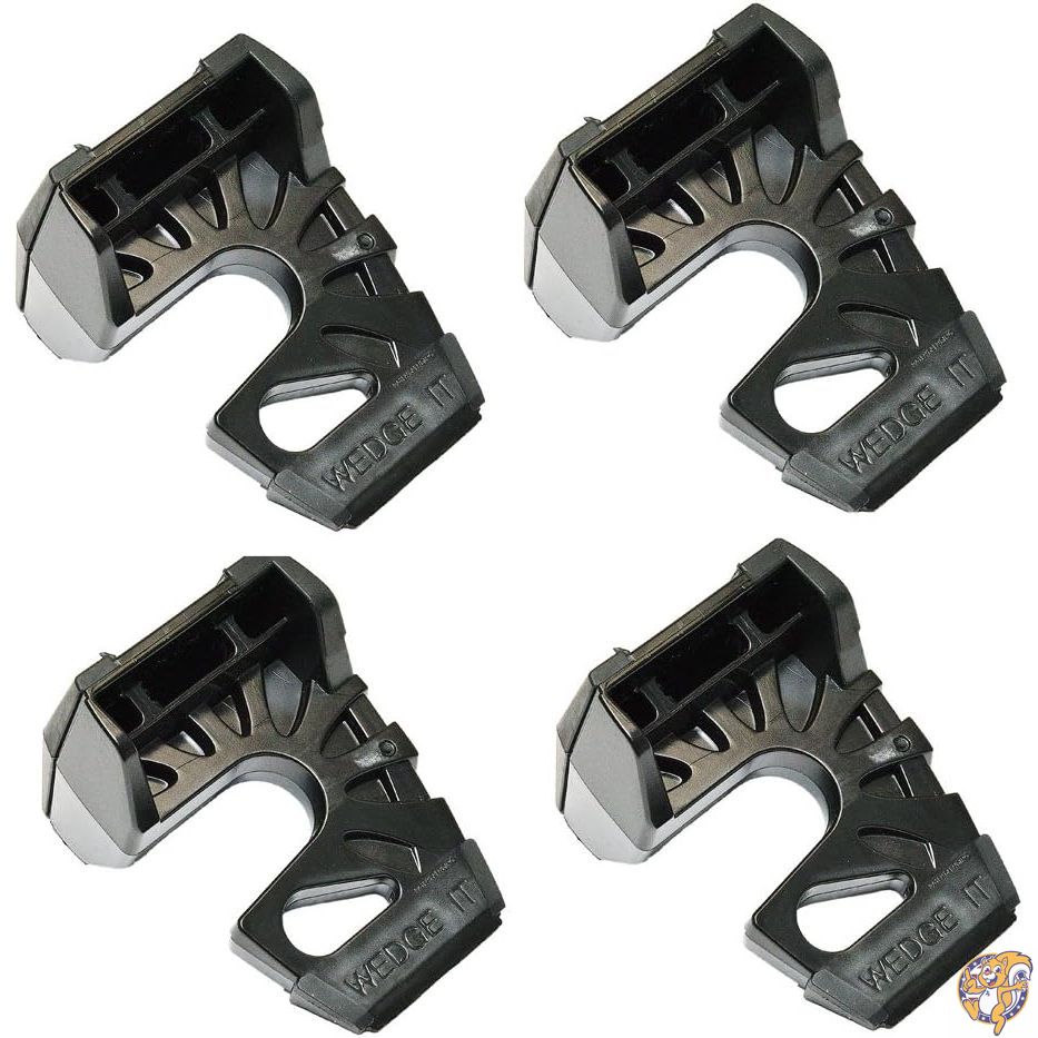 (4 Pack, Black) - Wedge-It The Ultimate Door Stop Black Pack)