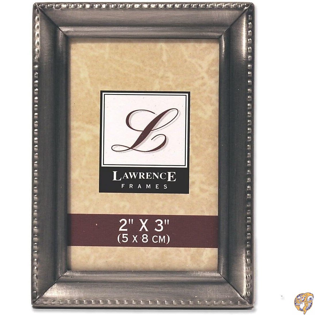 【クーポン配信中】Lawrence 11523 アンティーク ピューター 2x3 写真フレーム - ビーズエッジデザイン