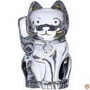 バカラ Baccarat フィギュア オーナメント 招き猫 クリア 2607786 【並行輸入品】
