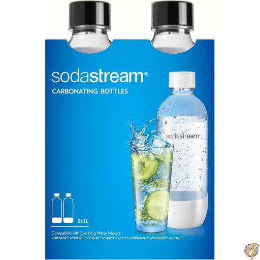 【10日26時間1000円クーポン20名様】SodaStream 食洗機対応 1L クラシック DWS 炭酸ボトル ブラック (ツインパック) 2本パック 【10日26時間1000円クーポン20名様】SodaStream 食洗機対応 1L クラシック DWS 炭酸ボトル ブラック (ツインパック) 2本パック