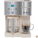 【 先着55名! 2日間限定ゾロ目555円クーポン】Cuisinart Single Serve + 12 Cup Coffee Maker, Offers 3...