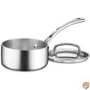 【30日限定500OFFクーポン配信】Cuisinart フレンチクラシック 3層 ステンレス 1クォート 蓋付きソースパン シルバー