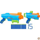 NERF (ナーフ) Elite(ナーフ) エリートジュニアアルティメットスターターセット 簡単に遊べるブラスター2個 ダーツ15本 子供用アウトドアゲーム用 ...