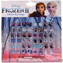 【 先着55名! 2日間限定ゾロ目555円クーポン】Disney Frozen Sticker Earrings - Set of 48 (24 Pairs) ...