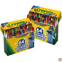【19日20時〜!1000円クーポン20名様】Crayola(クレヨラ) 64本 ウルトラクリーンウォッシャブルクレヨン 2パック バルク クレヨンセット 子供...