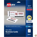 【4/30日限定★円高還元!!510円クーポン】Avery 印刷可能な名刺 シュアフィードテクノロジー 2インチ x 3.5インチ ホワイト インクジェットプリ...