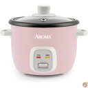 【4/30日限定★円高還元!!510円クーポン】Aroma Housewares 4カップ(調理済み)/1クォート 米&穀物炊飯器(ARC-302NGP) ピン...