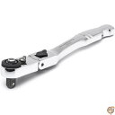 【24日20時1000円クーポン20名様】GEARWRENCH 1/4インチ ドライブ 72歯 クイックリリースロックフレックススリムヘッドラチェット、6インチ...