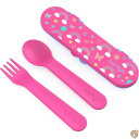 【 先着55名! 2日間限定ゾロ目555円クーポン】Bentgo Kids Utensil Set - Reusable Plastic Fork, Spoon...
