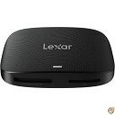 Lexar Professional CFexpress Type B/SD USB 3.2 Gen 2リーダー、転送速度最大10Gbps、CFexpressタイプBおよびSDカード(LRW520U-RNBNG)用に設計されています。