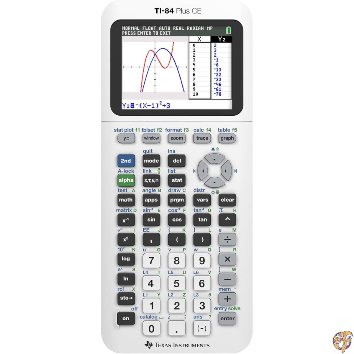 TI84 Plus CE White
