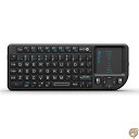 【 先着55名! 2日間限定ゾロ目555円クーポン】並行輸入 Rii Mini Wireless Keyboard with Mouse Touchpad-Bl...