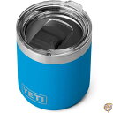 【14-15日限定!1000円クーポン20名様】YETI (イエティ) Rambler 10オンス 積み重ね可能 ローボール 2.0 真空断熱 ステンレススチール マグスライダー蓋付き ビッグウェーブブルー