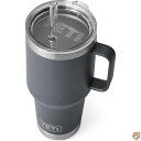 【 先着55名! 2日間限定ゾロ目555円クーポン】YETI Rambler 35 oz Straw Mug, Vacuum Insulated, Stainl...