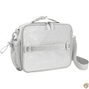 Bentgo® Kids Lunch Bag - Glitter Design for Children Ages 3+, Durable, Double Insulated, Water-Resistant Fabric, Interior & Exterior Zippered Pockets, Water Bottle Holder (Glitter Edition Silver)